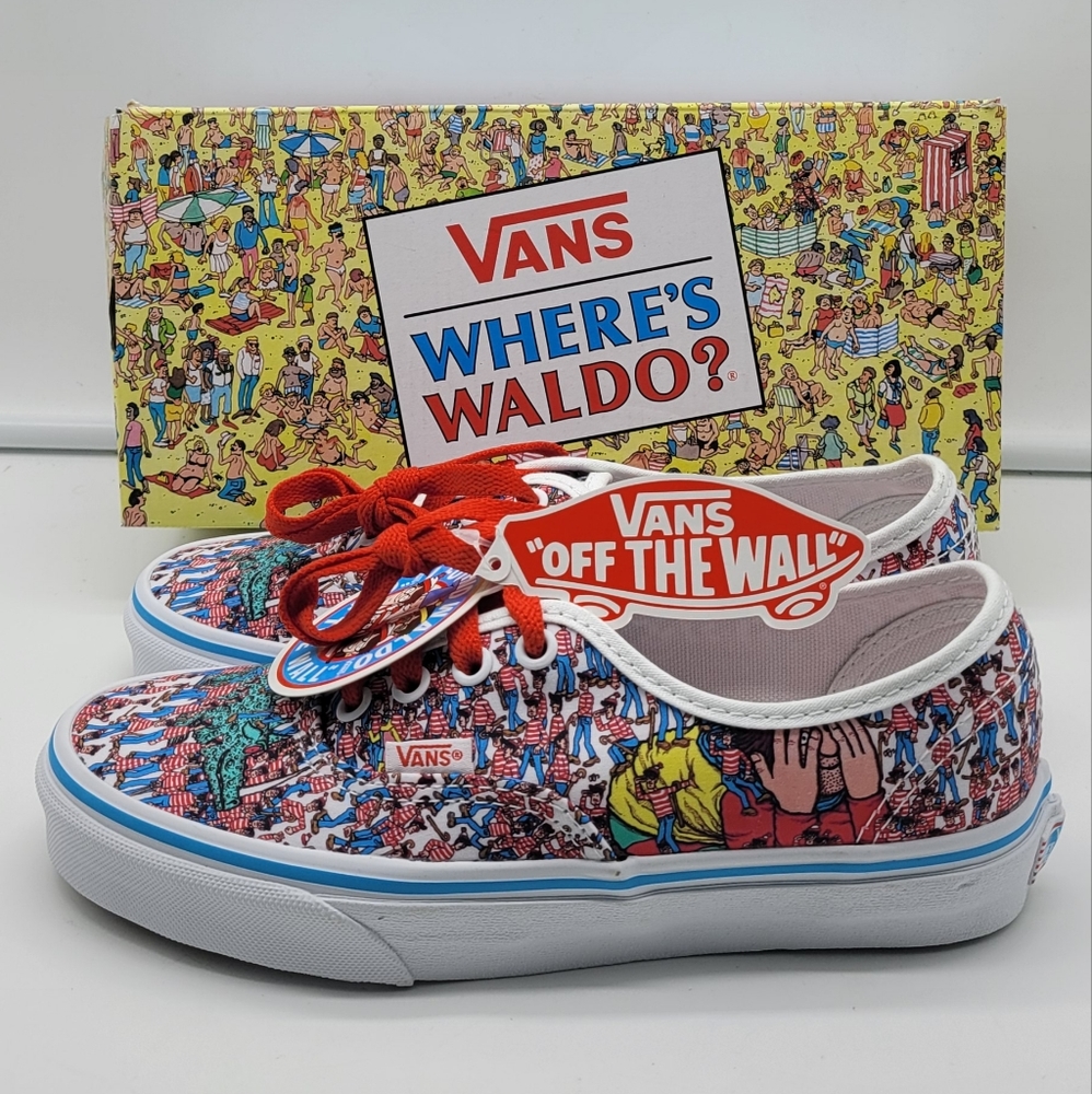 NEW Vans Authentic x Where's Waldo Size 3.5